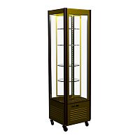 Шкаф холодильный D4 VM 400-2 (R400Cвр Люкс коричнево-золотой, 1/2, INOX)